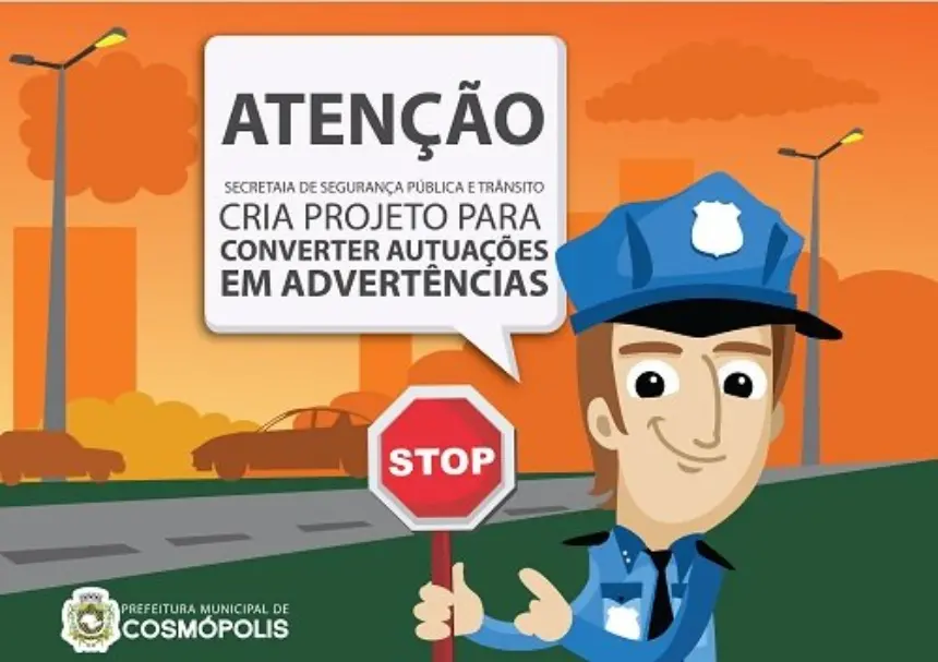 Departamento de Trânsito cria projeto para converter autuações em advertências