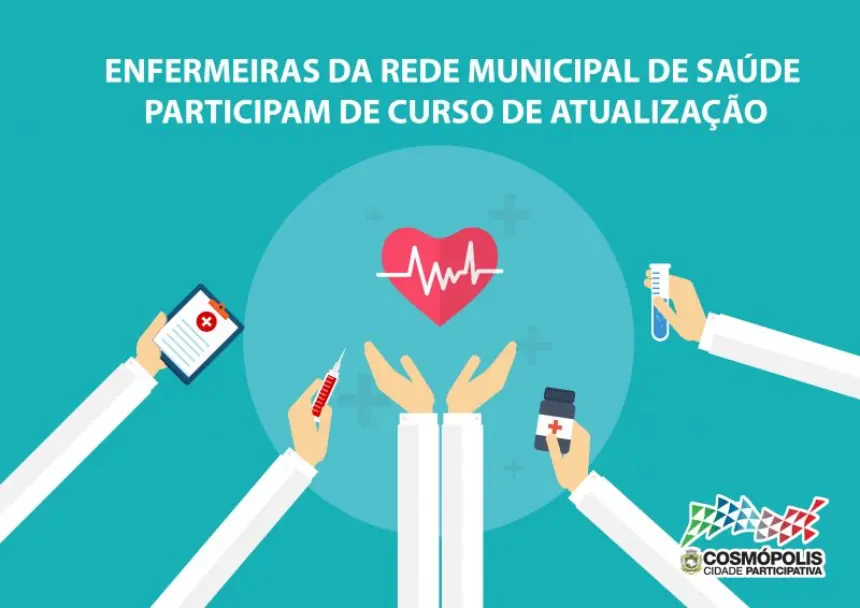 Enfermeiras da rede municipal de saúde participam de curso de atualização