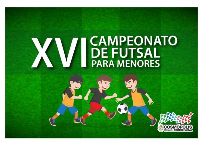 Estão abertas as inscrições para a XI Copa SEC de Futsal para Menores