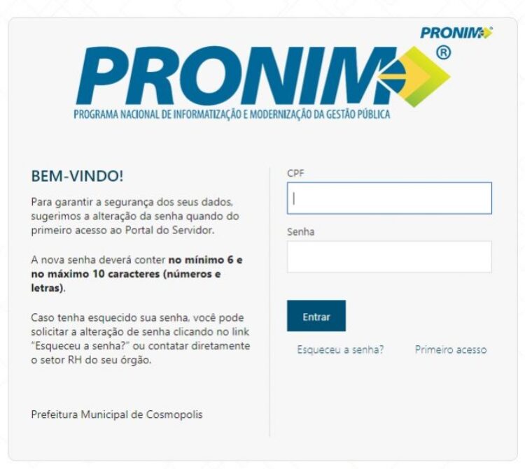 Prefeitura Municipal de Cosmópolis lança Portal do Servidor