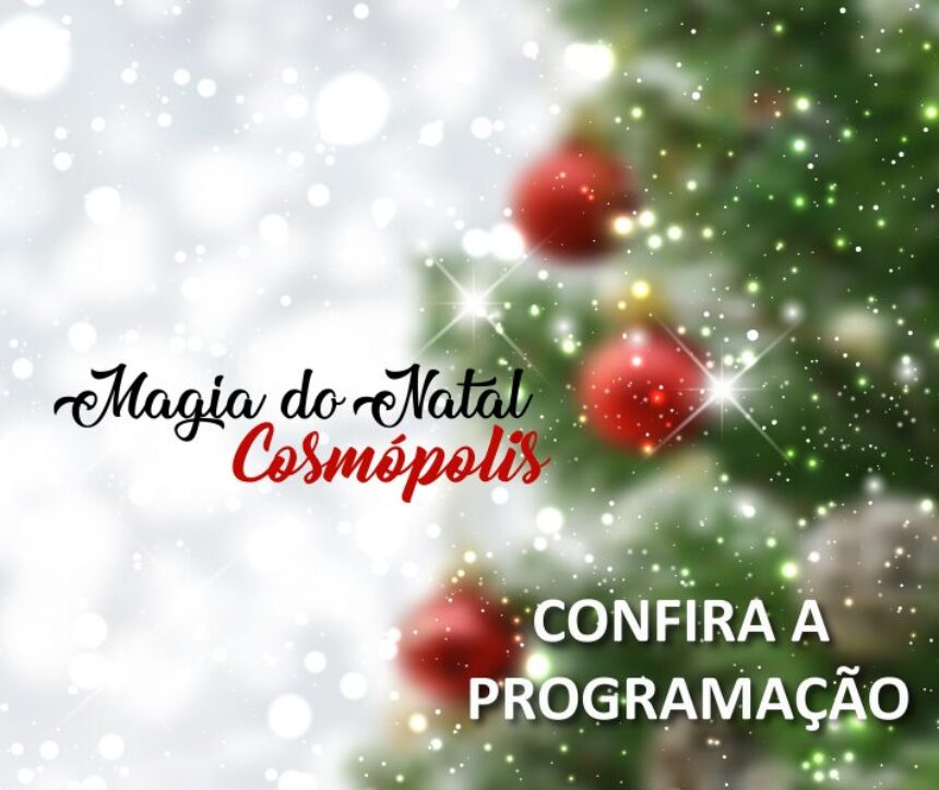 “Magia do Natal” começa nesta sexta-feira (8) na Praça do Coreto
