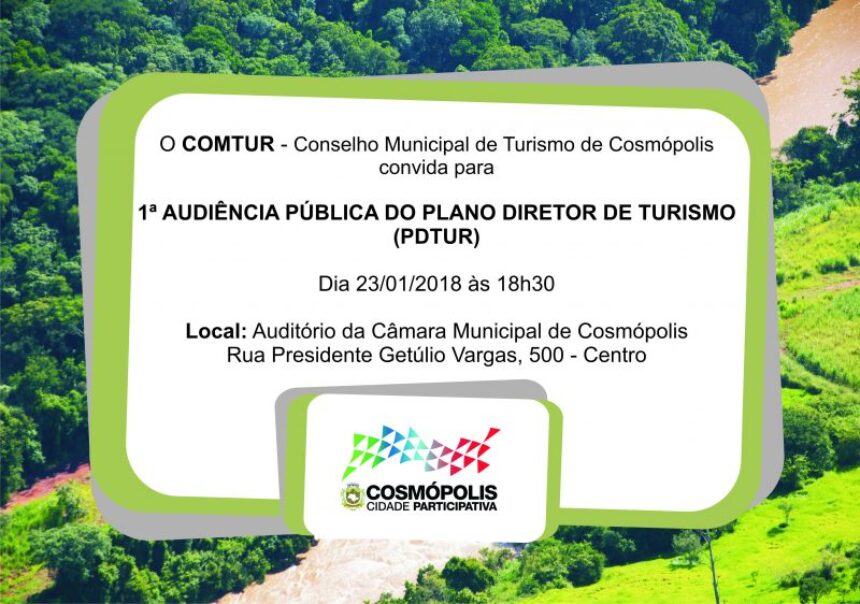 Prefeitura e COMTUR realizam primeira audiência pública do “Plano Diretor de Turismo” do município