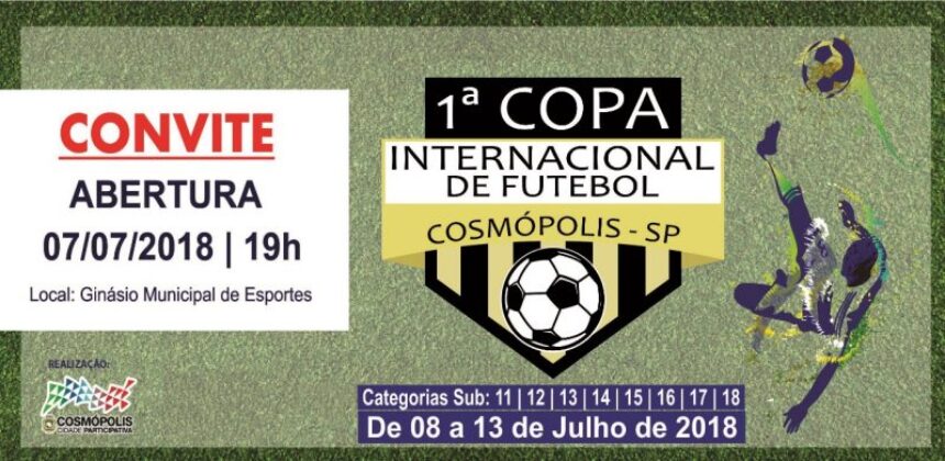 Cosmópolis sedia a 1ª Copa Internacional de Futebol