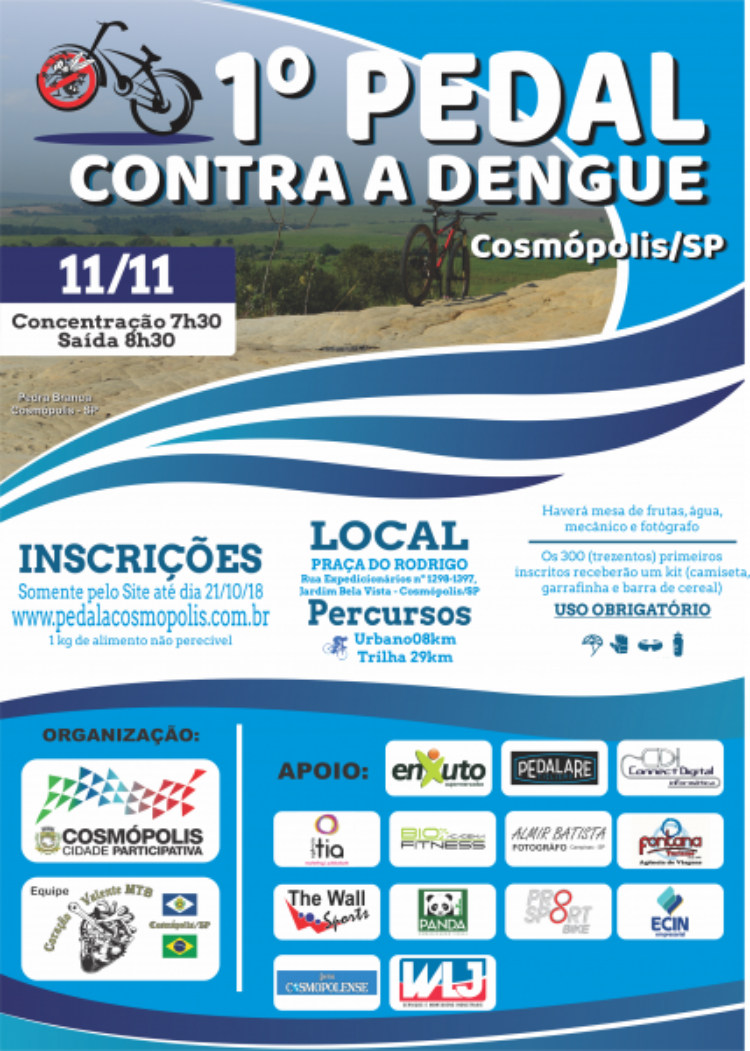Prefeitura realiza o 1º Pedal Contra a Dengue
