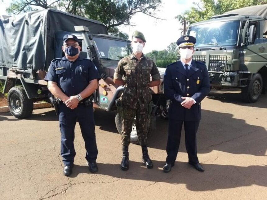 Polícia Municipal acompanha ação do Exército Brasileiro