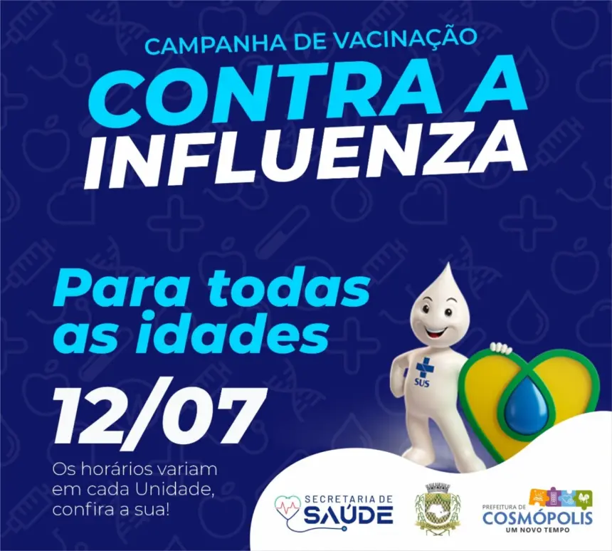 Vacina contra gripe é aberta para toda população