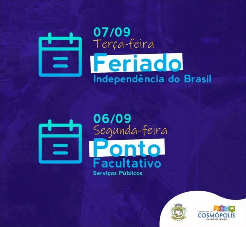 Confira o que abre e o que fecha no feriado da Independência do Brasil