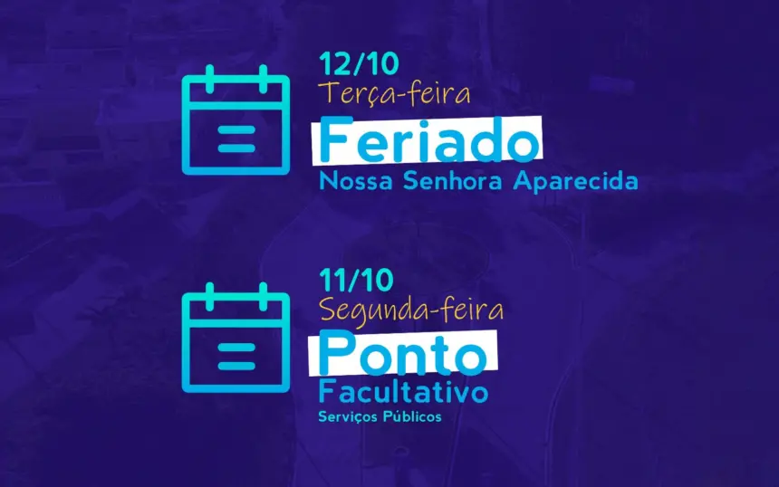 Confira o que abre e o que fecha neste feriado de Nossa Senhora Aparecida em Cosmópolis