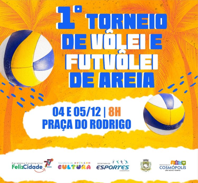 1º Torneio Municipal de Vôlei e Futvôlei de Areia em Cosmópolis