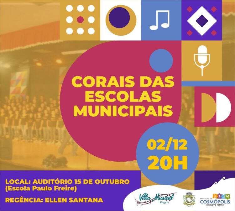 Corais Municipais do Projeto Villa Musical retornam hoje (02)