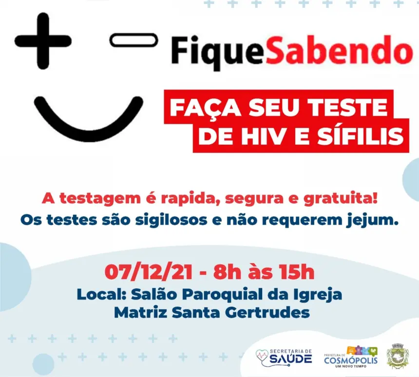 Saúde realiza Campanha Fique Sabendo