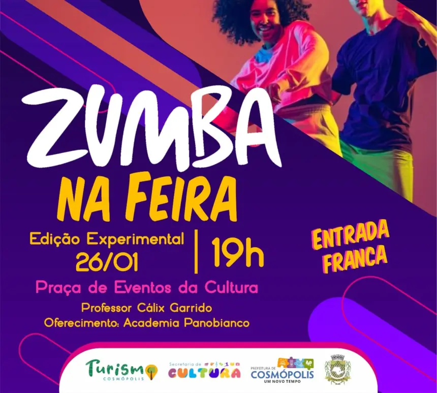 Cultura realiza edição experimental de Zumba na Feira