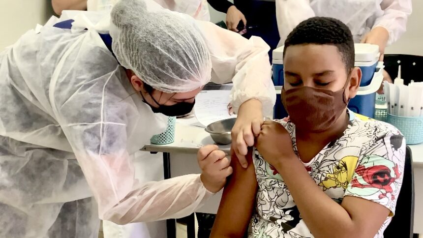 Cosmópolis realiza vacinação das primeiras crianças contra a Covid-19