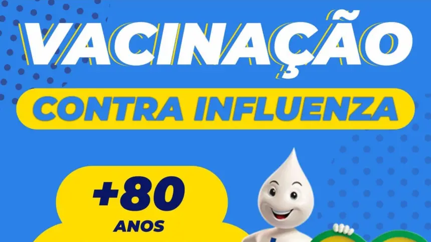 A partir de amanhã (28) idosos acima de 80 anos já podem ser vacinados contra a influenza.