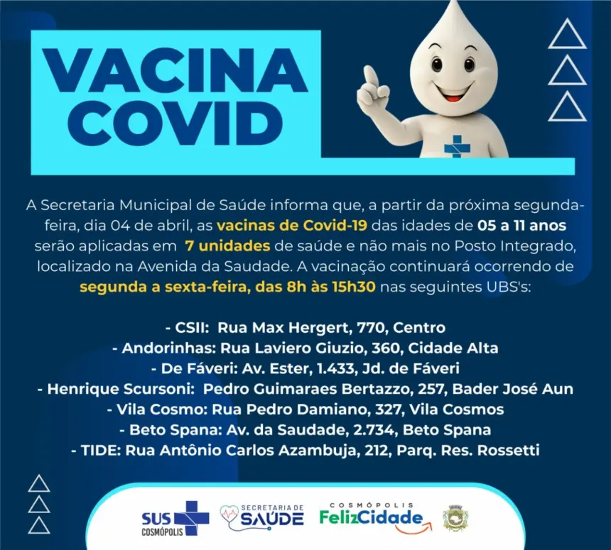 COMUNICADO – VACINA COVID