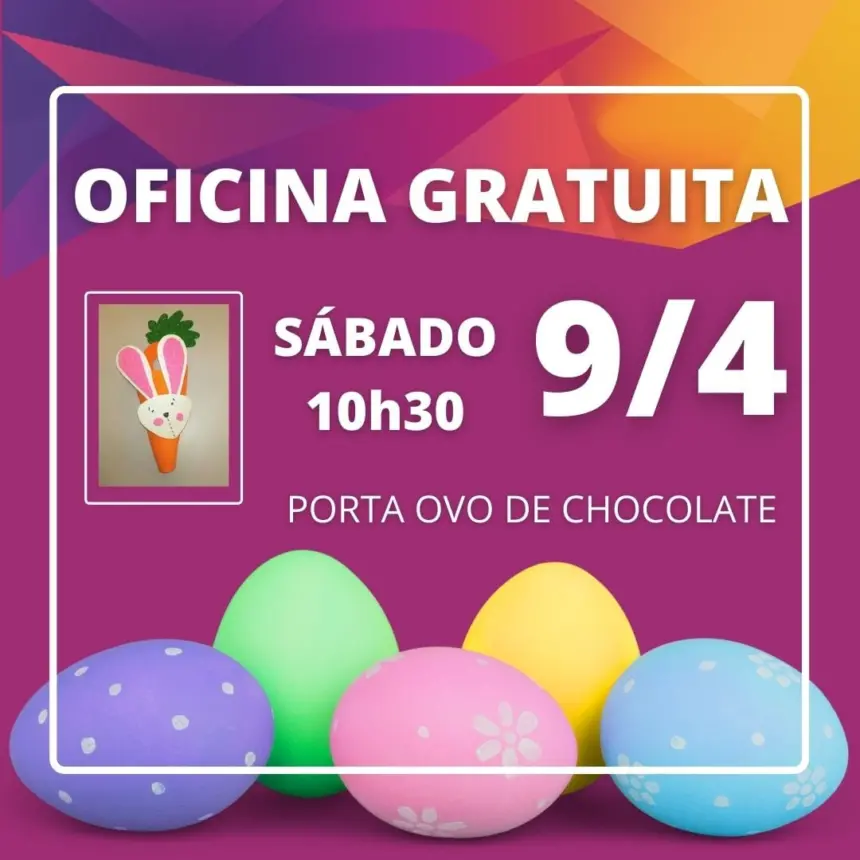 Sesi de Cultura realiza oficina de confecção de porta ovo de chocolate