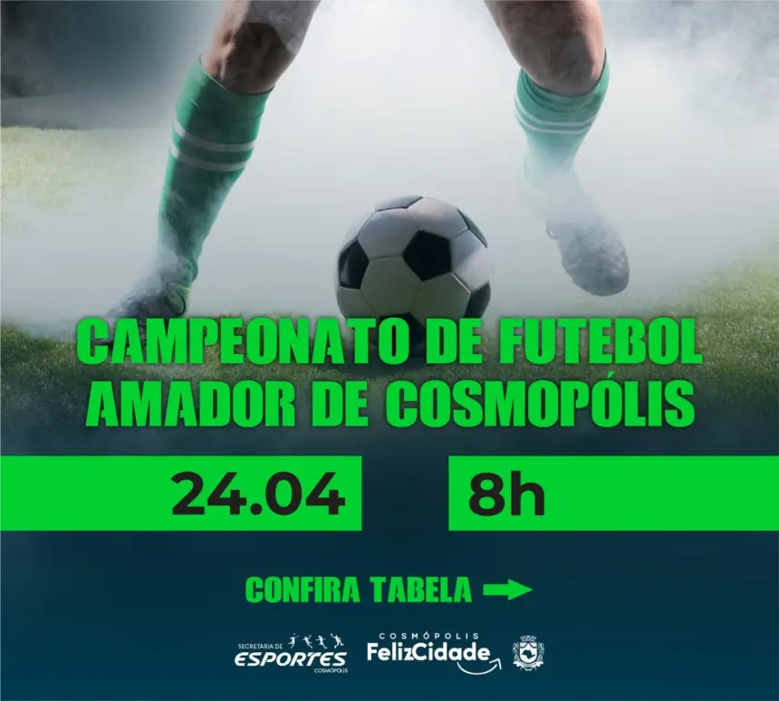 Rodada do Campeonato Amador Municipal de Futebol acontece neste final de semana