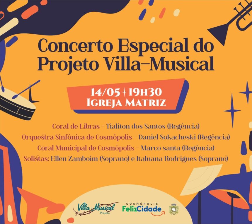 Projeto Villa-Musical realizará um concerto especial neste sábado (14)