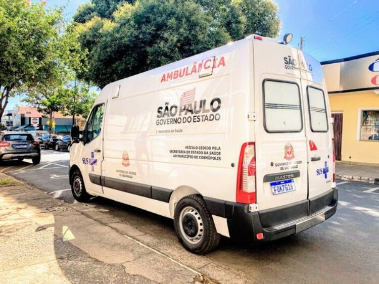 Cosmópolis recebe ambulância para reforçar a frota da Secretaria de Saúde