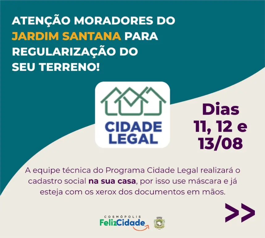 Regularização Fundiária – Jardim Santana