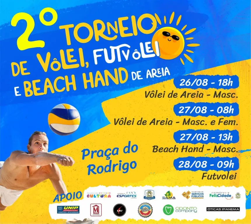 Segunda edição do Torneio de Vôlei, Futevôlei e Beach Hand