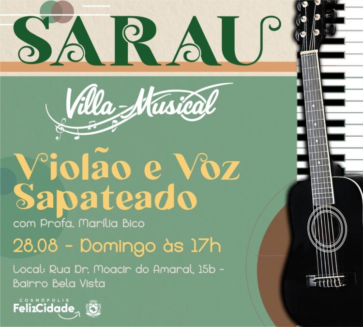 Villa-Musical realiza a segunda edição do ‘Sarau do Villa’