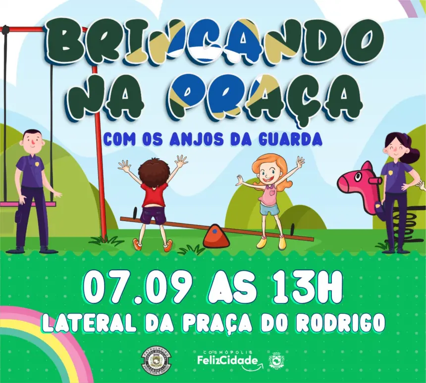 Vem aí o ‘Brincando na Praça’ com os anjos da guarda