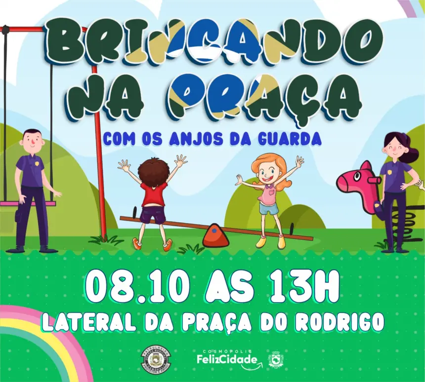 SSPT realiza o evento ‘Brincando na Praça com os Anjos da Guarda’