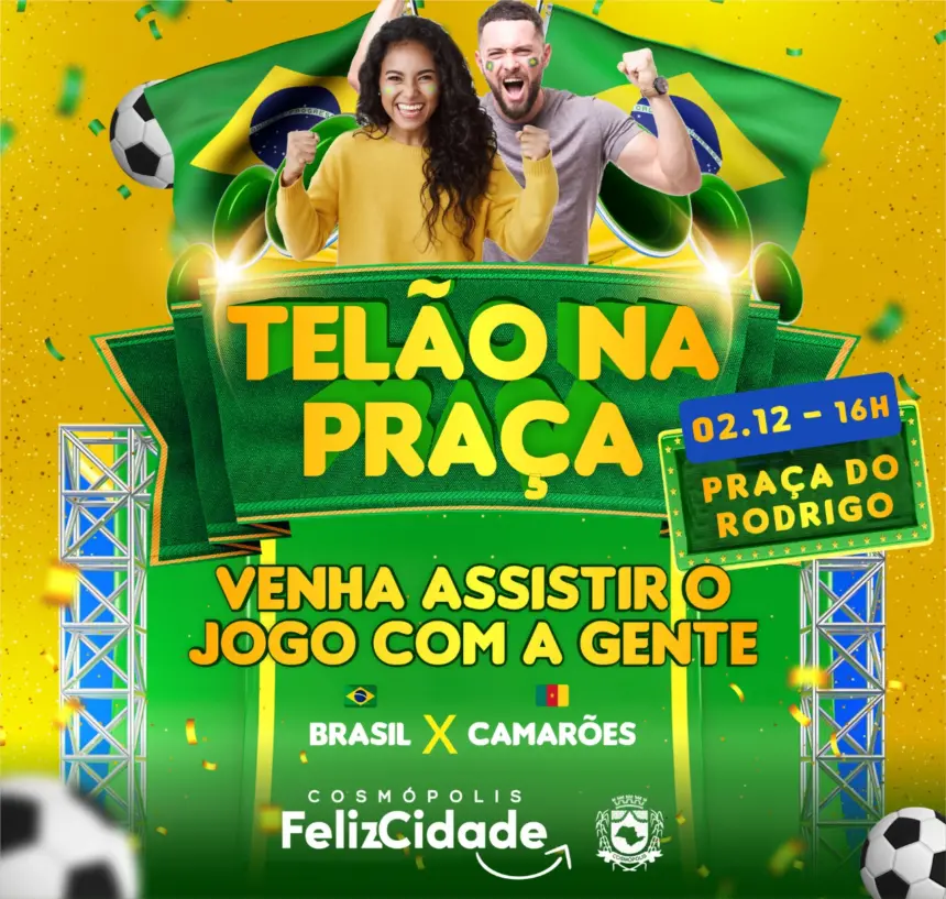 Vamos torcer juntos na ‘Praça do Rodrigo’!