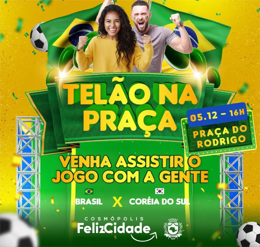 Vamos torcer juntos na ‘Praça do Rodrigo’!