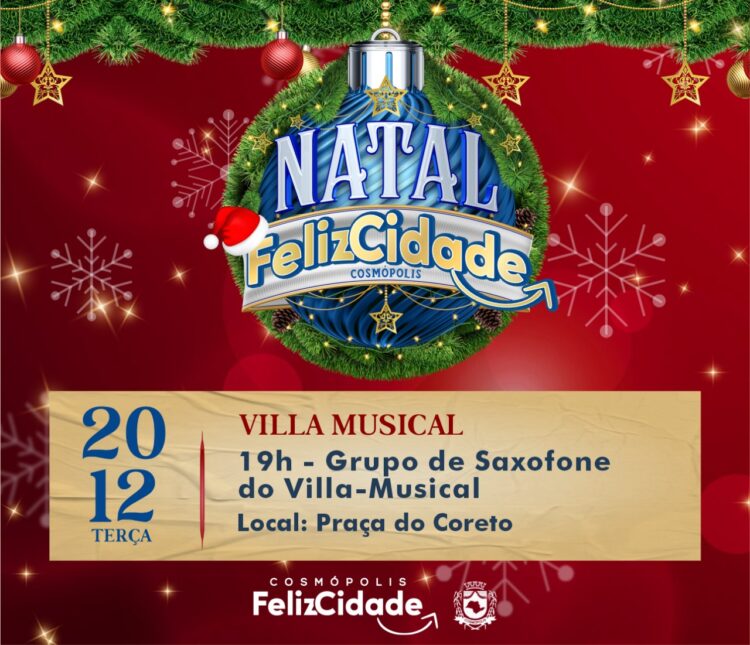 Última semana de eventos especiais de Natal – Prefeitura Municipal de  Cosmópolis