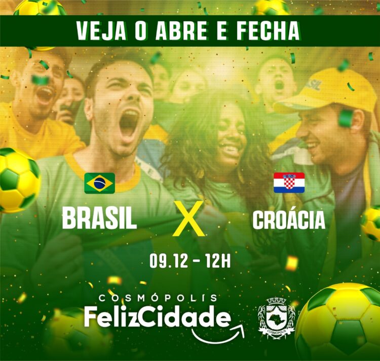 Horários especiais no jogo do Brasil