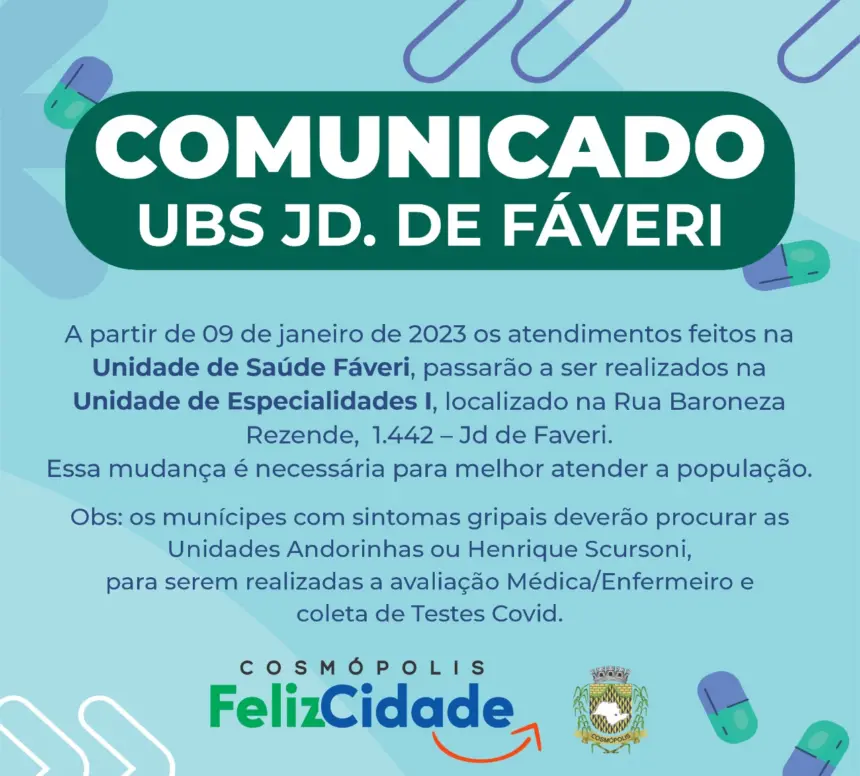 Atenção, medida entra em vigor dia 09, segunda-feira