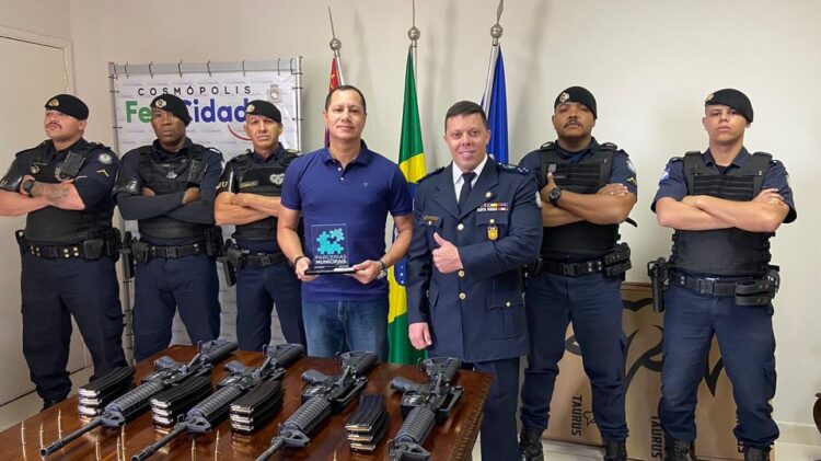 Guarda Municipal de Cosmópolis recebe novos armamentos e munições