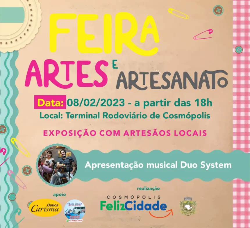 Rodoviária recebe a edição mensal da ‘Feira Artes e Artesanato’