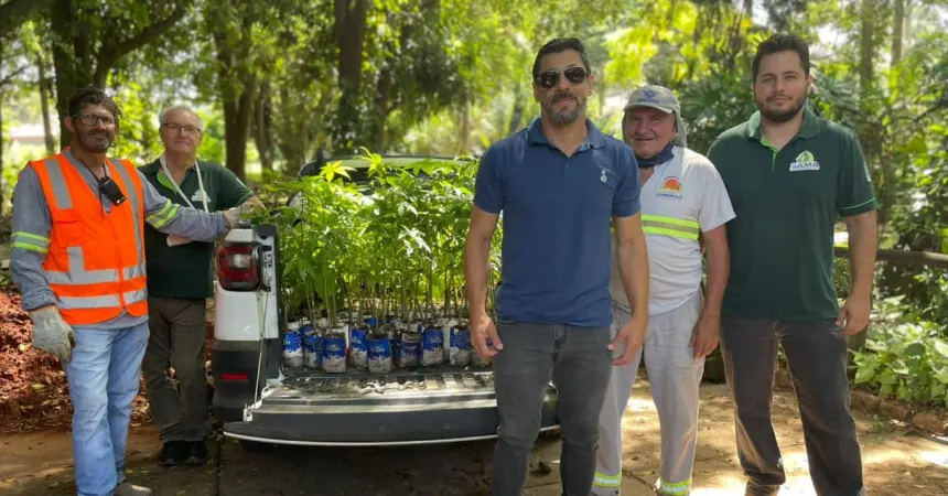 SAMA realiza doações de mudas nativas para recuperação de mata ciliar