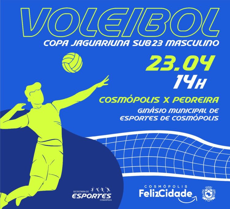 Cosmópolis sediará campeonato de Voleibol
