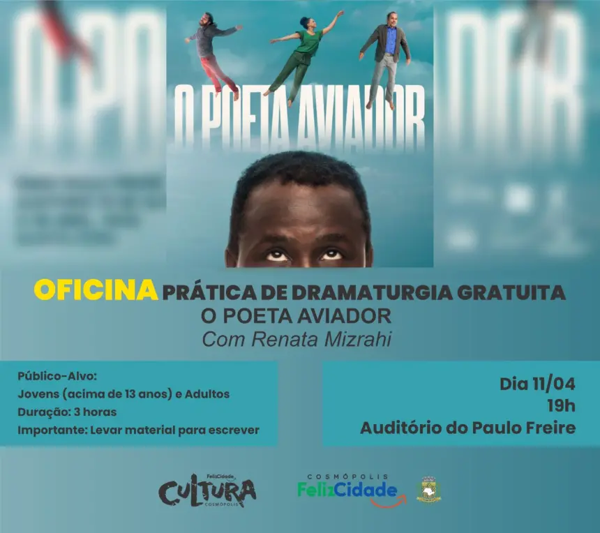 OFICINA – Prática de Dramaturgia Gratuita