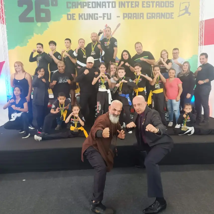 Equipe de Kung-Fu de Cosmópolis é premiada com ouro e prata em torneio estadual