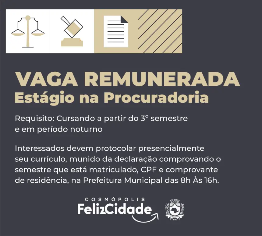 Oportunidade de emprego