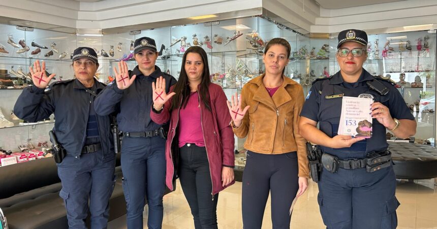 Guardas Municipais femininas marcam ações de encerramento do ‘Agosto Lilás’