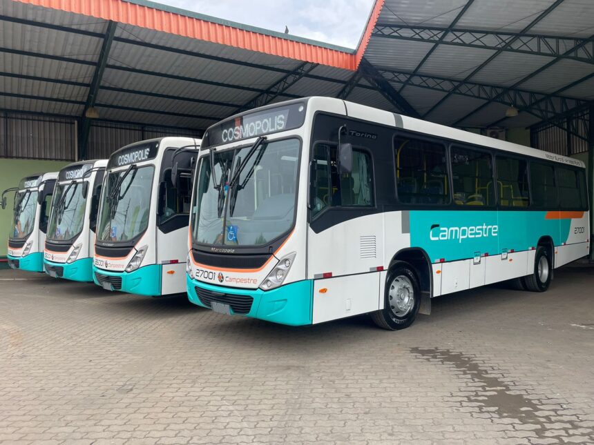 Cosmópolis renova sua frota de ônibus e oferece mais conforto aos usuários do transporte coletivo