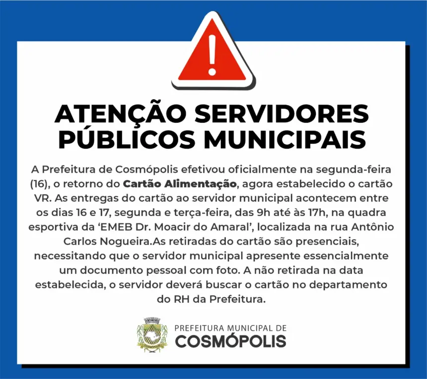 Comunicado importante