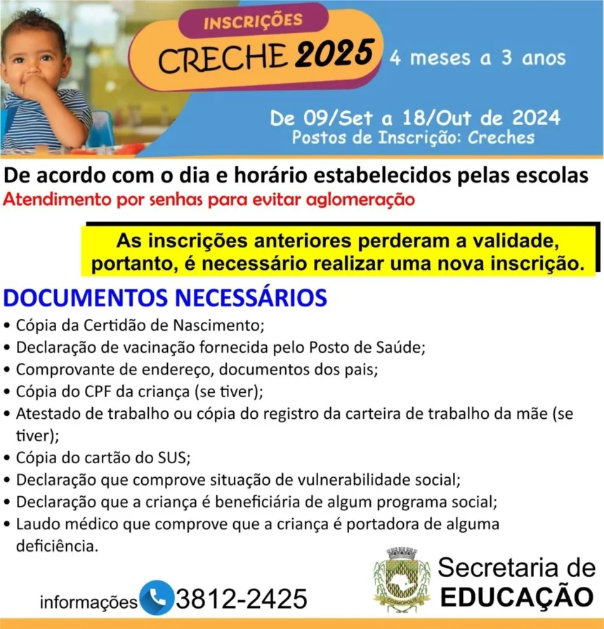 Vagas Creche 2024