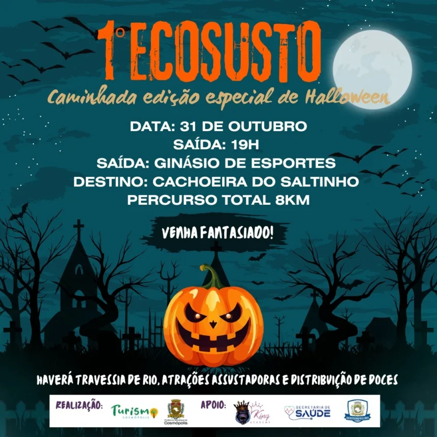 Prefeitura de Cosmópolis promove ‘Caminhada Especial de Halloween’