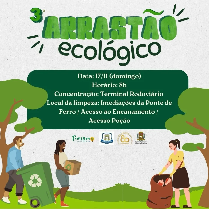 Arrastão Ecológico de Cosmópolis – 3ª Edição 