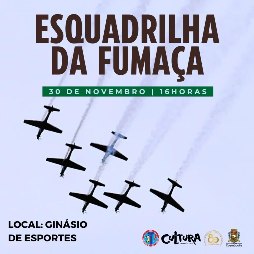 80 anos de Cosmópolis com Esquadrilha da Fumaça!