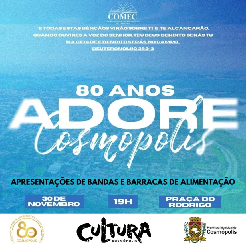 80 anos – Adore Cosmópolis