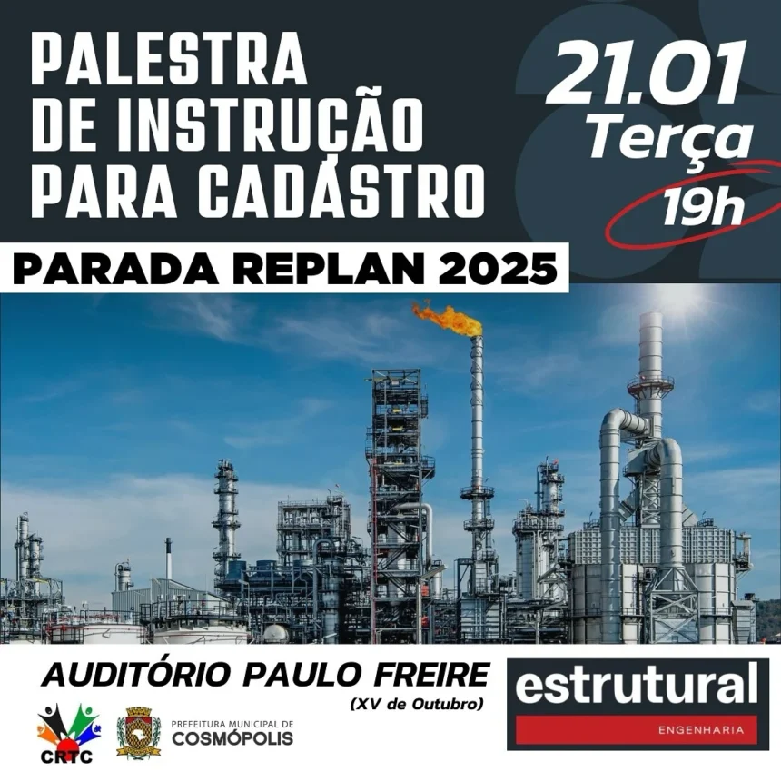 Cadastro para a Parada 2025 da Replan