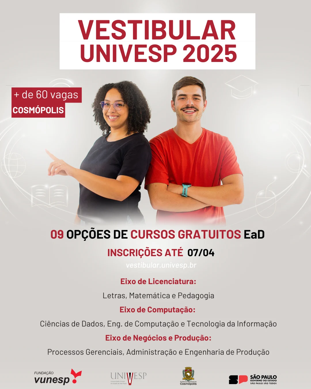 UNIVESP ABRE INSCRIÇÕES PARA VESTIBULAR 2025 – Prefeitura Municipal de ...